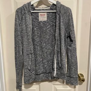Gray Mossimo Supply Co. Zippered Light Jacket